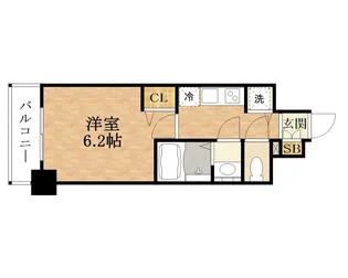 プレサンス扇町駅前【0204号室】の間取り