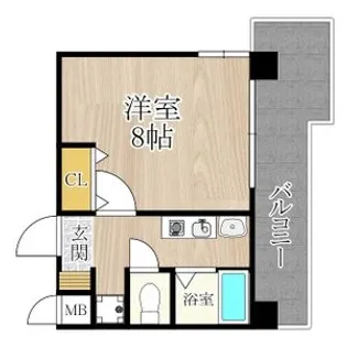 新梅田プライム【7階】の間取り