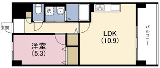 海老江サンライズ【3階】の間取り
