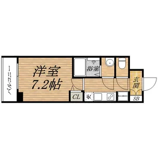 プレサンス北浜レガーロ【0202号室】の間取り