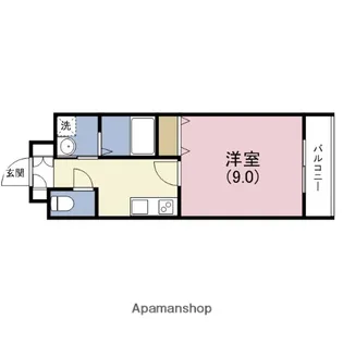 リバーライズ東小橋【7階】の間取り
