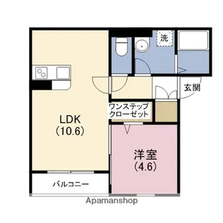 カーサマロード【1階】の間取り