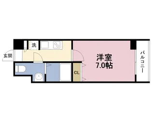 ラクラス福島野田【5階】の間取り