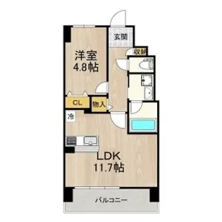 海老江サンライズ【1階】の間取り