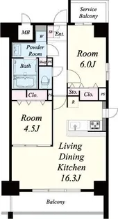 FーTAMATSUKURI【8階】の間取り