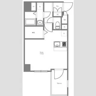 プレサンス上町台リベルテ【7階】の間取り