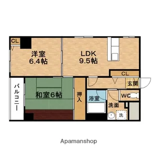 レジデンス野田阪神【11階】の間取り