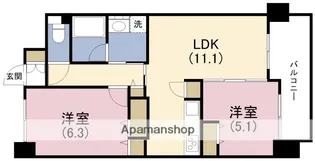 ベリー海老江【7階】の間取り