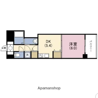 クリーデンス福島【9階】の間取り