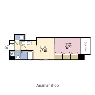 クリーデンス福島【5階】の間取り