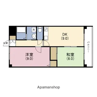 ブルームコートⅡ【5階】の間取り