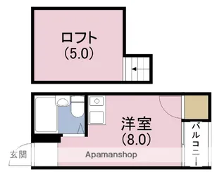 ルミナス福島【5階】の間取り