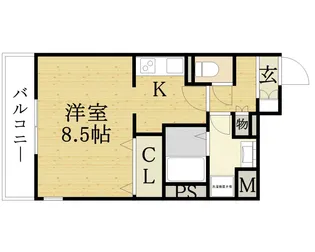 アリビオ京橋【303号室】の間取り