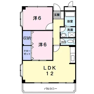 フリーダム中村【3階】の間取り