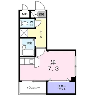 アヴィテ・エイト【2階】の間取り