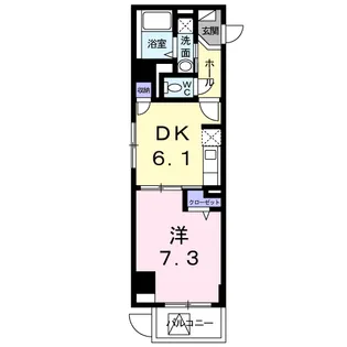 トレスオハス 稲葉荘【1階】の間取り