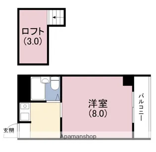 ロフティ—野田【5階】の間取り