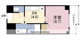 アルグラッド野田阪神【4階】の間取り