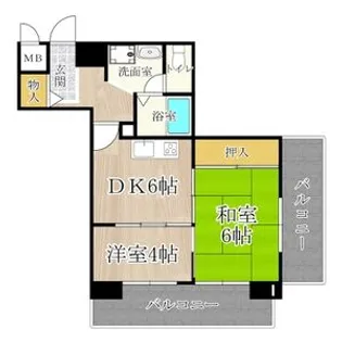 グレース大阪港【5階】の間取り