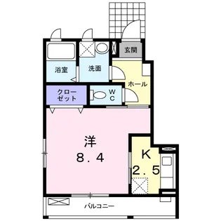 レジデンス武庫川【1階】の間取り
