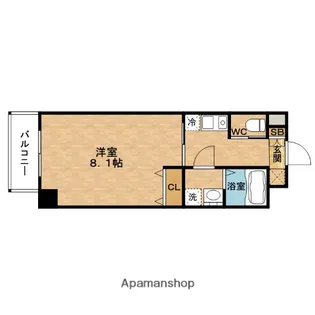エナブル福島【6階】の間取り