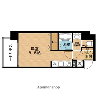 ファーストステージ福島パークサイド【7階】の間取り