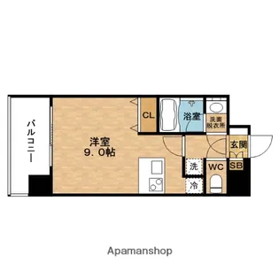 ファーストステージ福島パークサイド【7階】の間取り