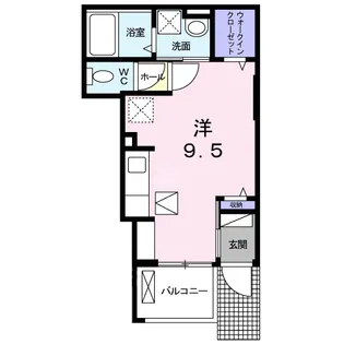 ドリーム セリシール【102号室】の間取り