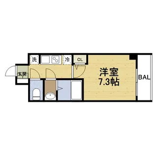 S-RESIDENCE都島【10階】の間取り