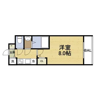 S-RESIDENCE都島【8階】の間取り