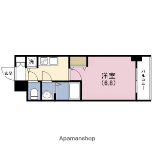 アクアプレイス福島EYE【6階】の間取り