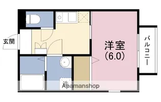 ユイットハイム【1階】の間取り