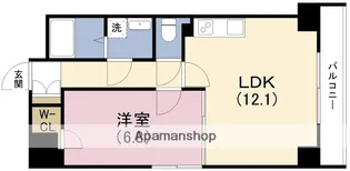サムティ大阪WESTグランジール【3階】の間取り