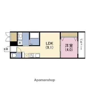 幸court tsukamoto【5階】の間取り