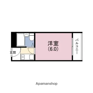 パンジービオラ春日出【5階】の間取り