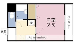 アプローズ堂島【3階】の間取り