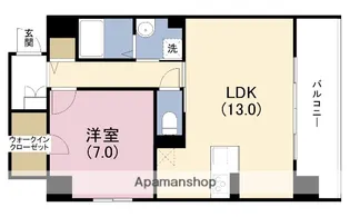 TOMODOAL北梅田【4階】の間取り