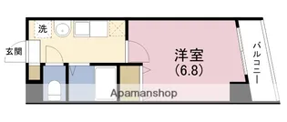 福島プライム【5階】の間取り