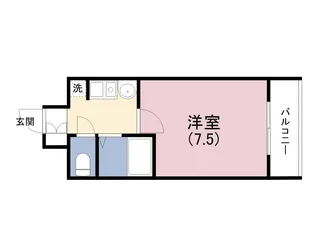 メビウス佃レジデンス【2階】の間取り