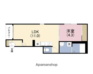 グランデュオSATO【1階】の間取り