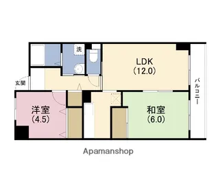 グレイスケヤムラ【3階】の間取り
