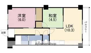 アーバ姫島公園【3階】の間取り