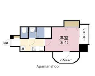 サムティ大阪CITY WEST【8階】の間取り