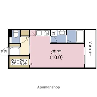 レジュールアッシュ福島【9階】の間取り