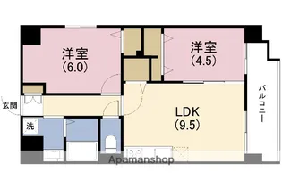 海老江サンライズ【6階】の間取り