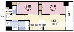 大拓ハイツ22【8階】の間取り