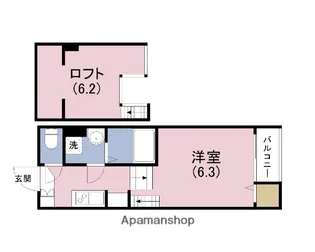 グランディオーソ姫島【1階】の間取り