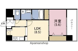 LA GRACE福島【2階】の間取り