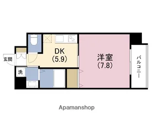 アール大阪リュクス【5階】の間取り