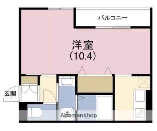 アムール姫島【1階】の間取り